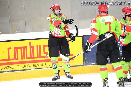 2020-10-10 Valpellice Bulldogs-Hockey Pieve 3585 Lorenzo Martina